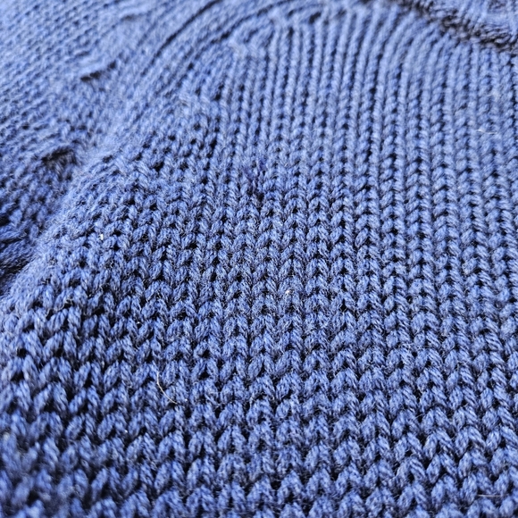 Horny Toad blue merino wool Seabourn zip cardigan size large - Picture 9 of 10